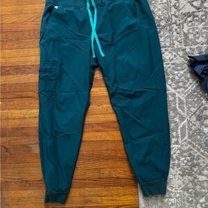 Figs Zamora Teal Technical Collection Pants - Caribbean Blue